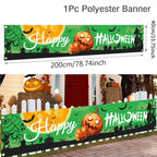 Retro Halloween Party Banner