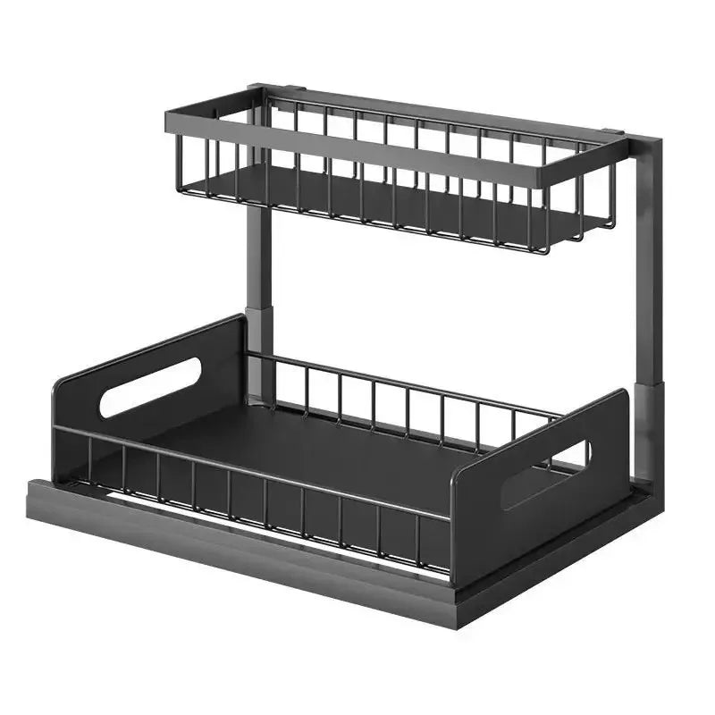 2-Tier Sliding Under-Sink Organizer