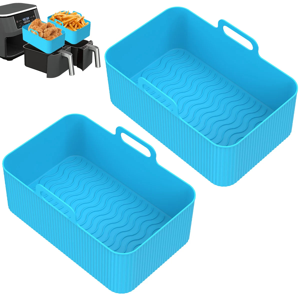 Heat-Resistant Silicone Air Fryer Pot Liner