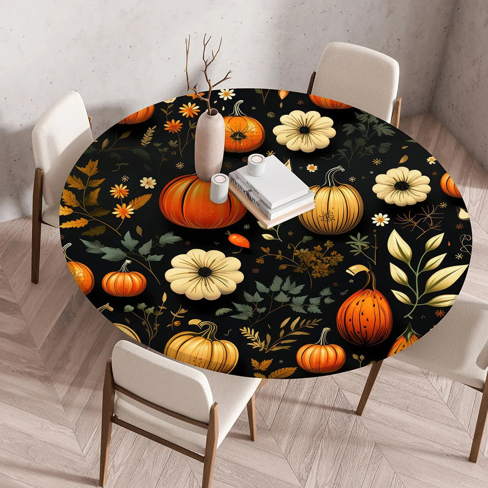 Thanksgiving Round Tablecloth