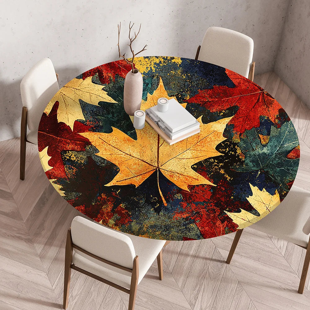 Thanksgiving Round Tablecloth
