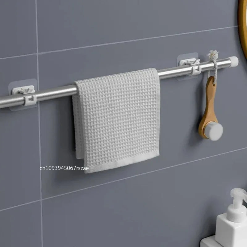 No-Drill Retractable Curtain Rod Hooks