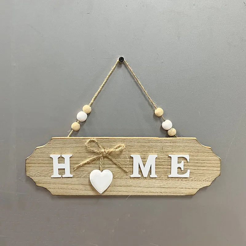 Welcome Home Wooden Bow Sign