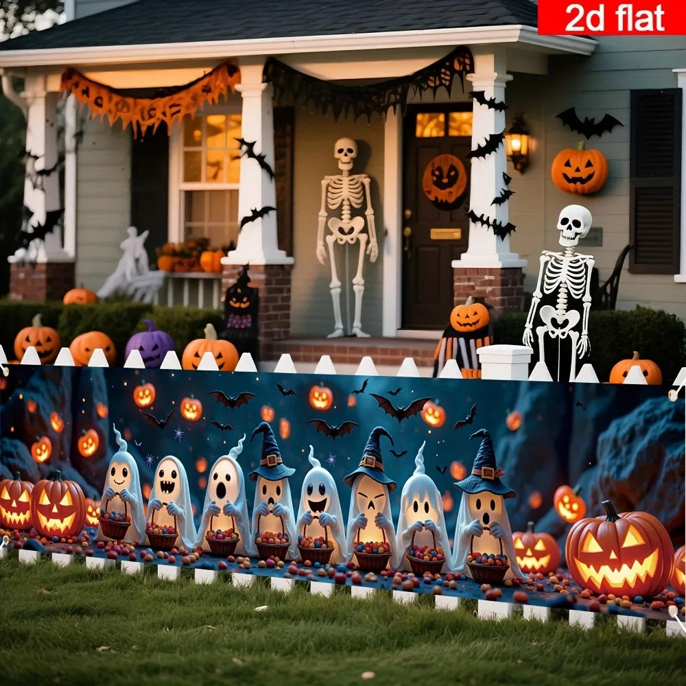 Happy Halloween Fence Banner