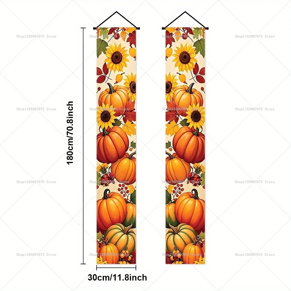 Thanksgiving Squirrel Porch Banner