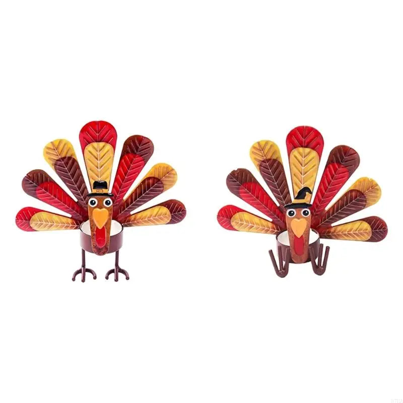 Iron Turkey Table Centerpiece with Base