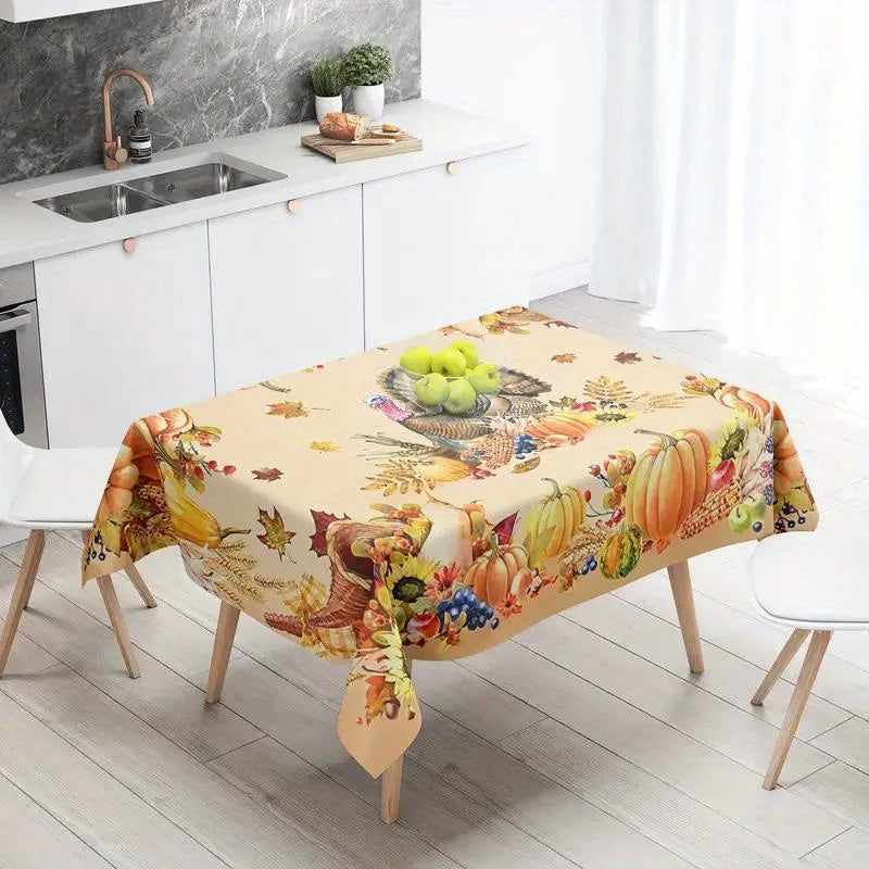 Thanksgiving Turkey Rectangle Tablecloth