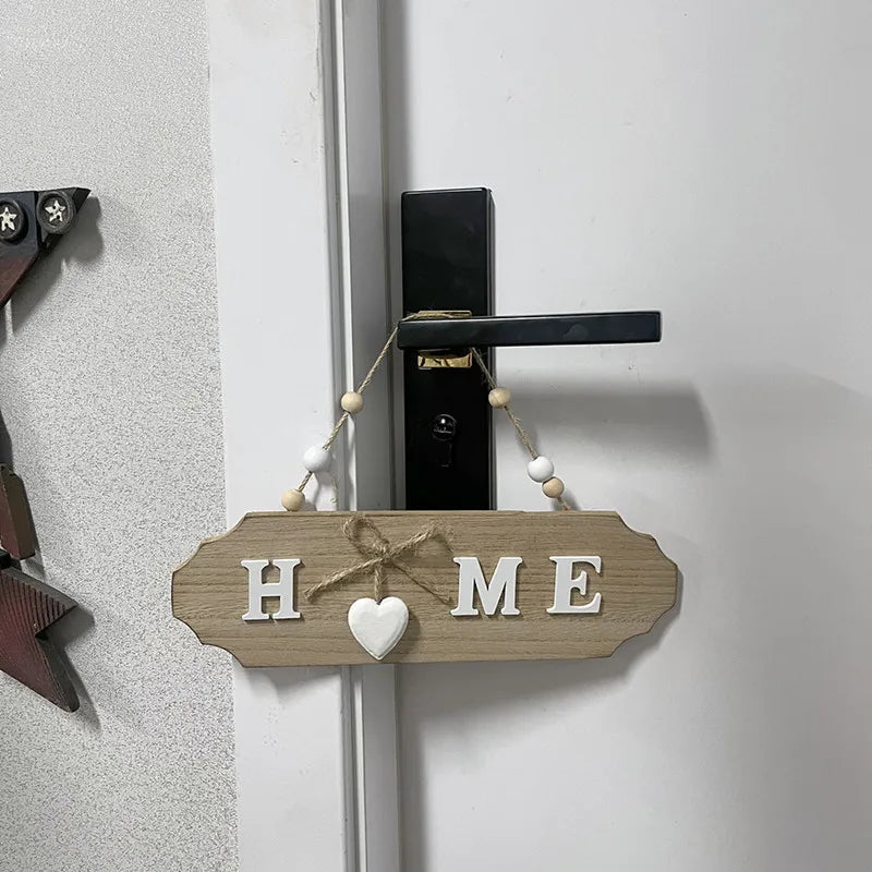 Welcome Home Wooden Bow Sign