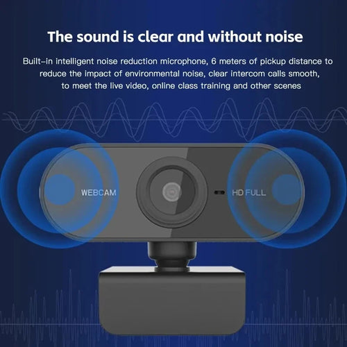 1080p USB Webcam with Built-In Microphone