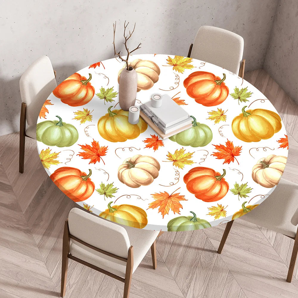 Thanksgiving Round Tablecloth