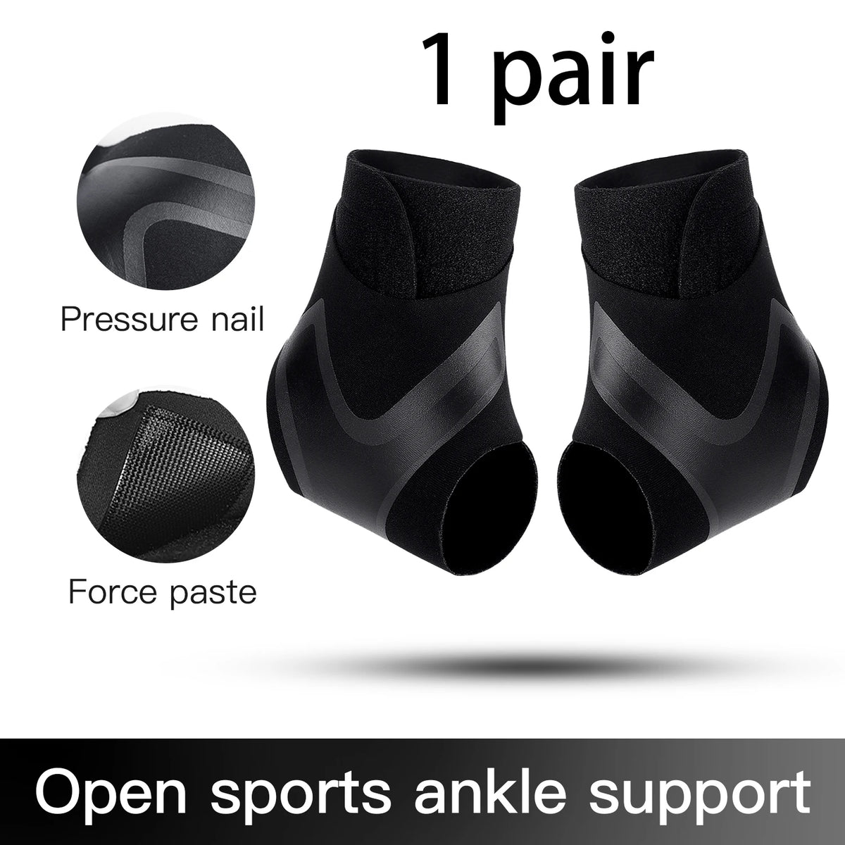 Adjustable Ankle Support Sleeve — 2-Pack