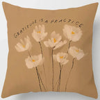 Brown Geometric Cushion Cover