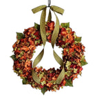 Thanksgiving Hydrangea & Bowknot Front Door Wreath