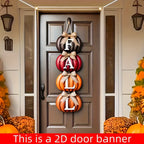Autumn Pumpkin Welcome Door Banner