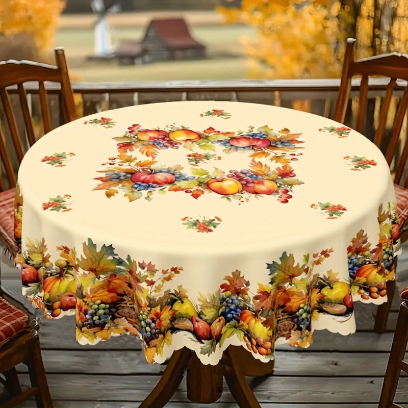 Thanksgiving Watercolor Tablecloth