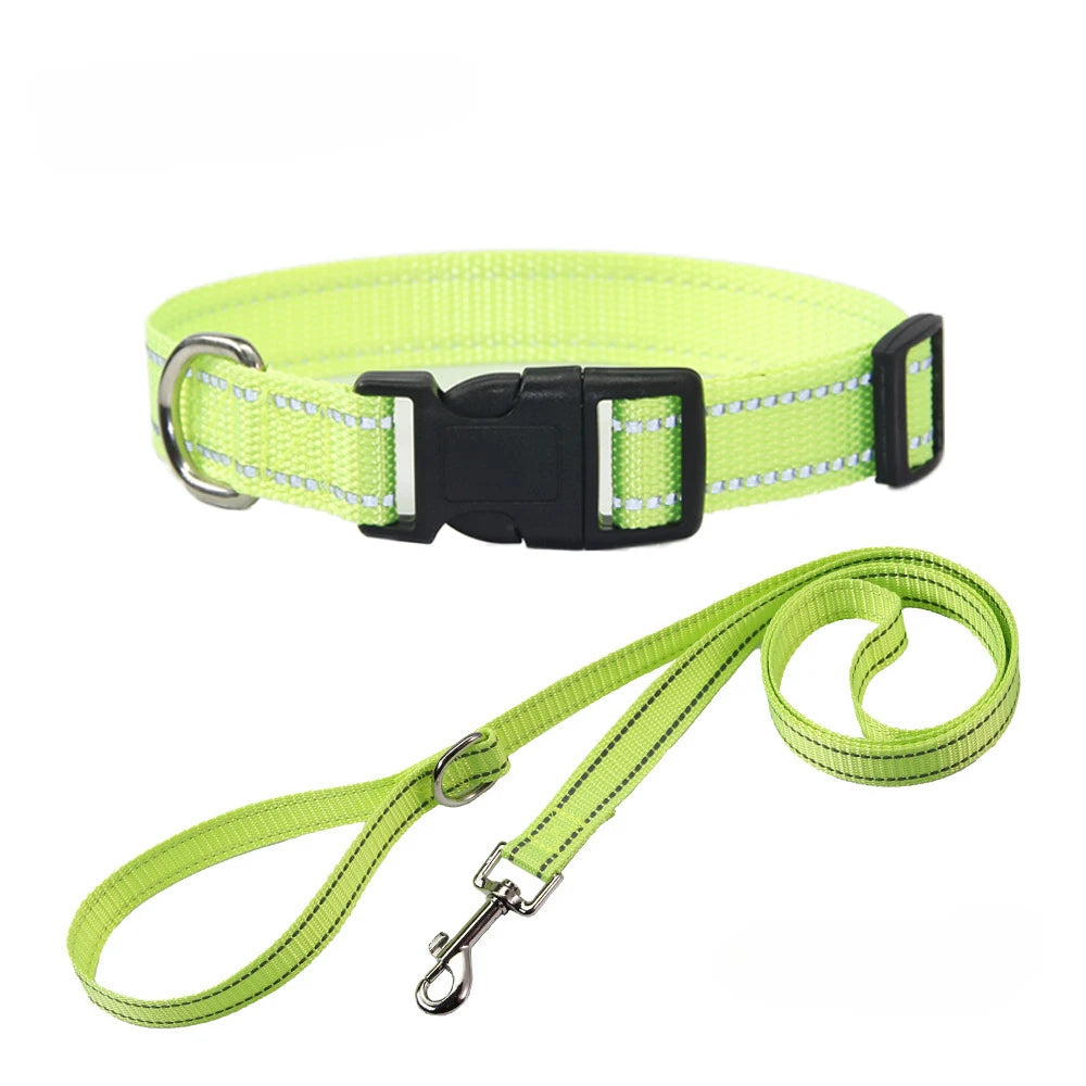 Nylon Dog Collar & Leash Set