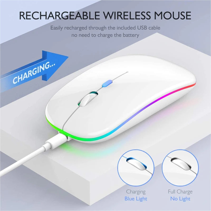 Wireless RGB LED Mouse