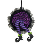 Halloween Witch Hat Leg Door Wreath