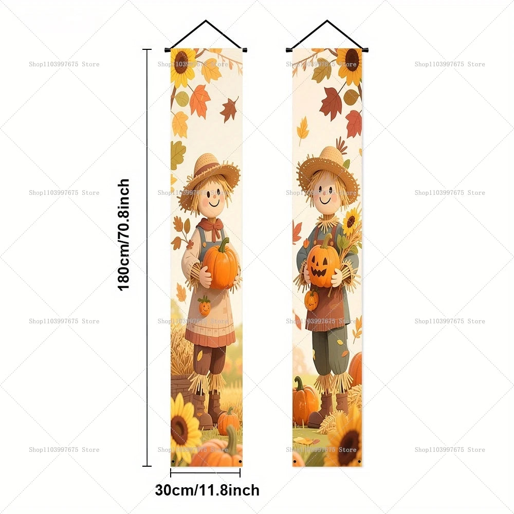 Thanksgiving Squirrel Porch Banner