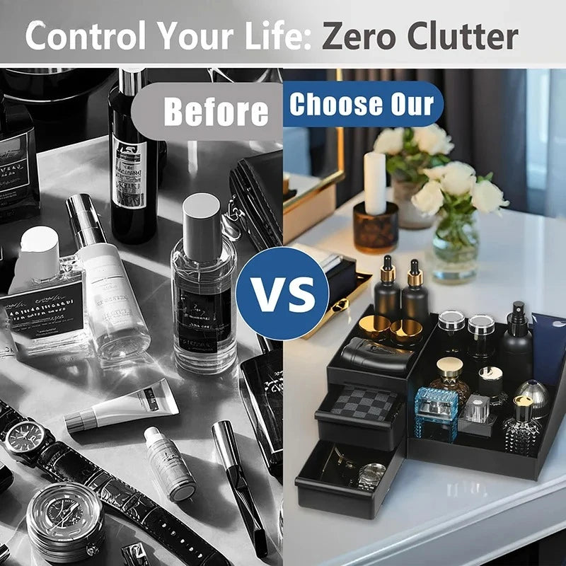 Men's Fragrance Organizer with Drawers