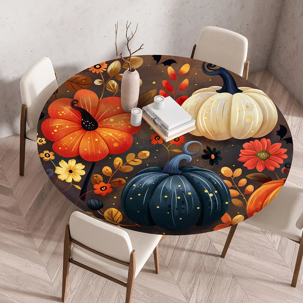 Thanksgiving Round Tablecloth