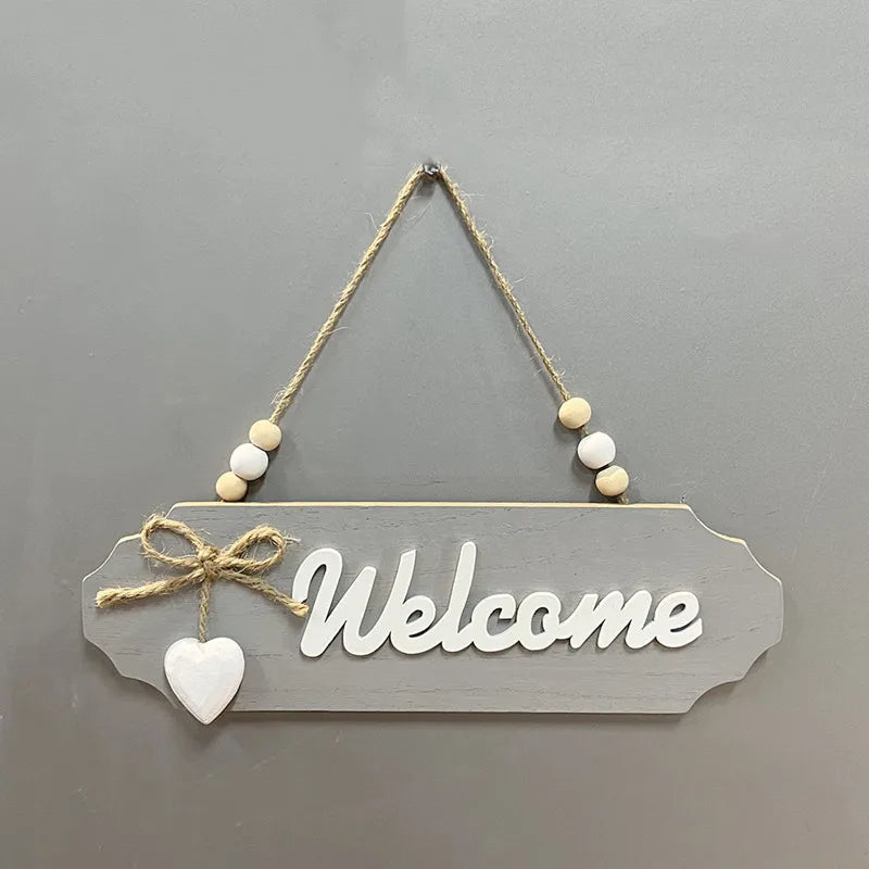 Welcome Home Wooden Bow Sign