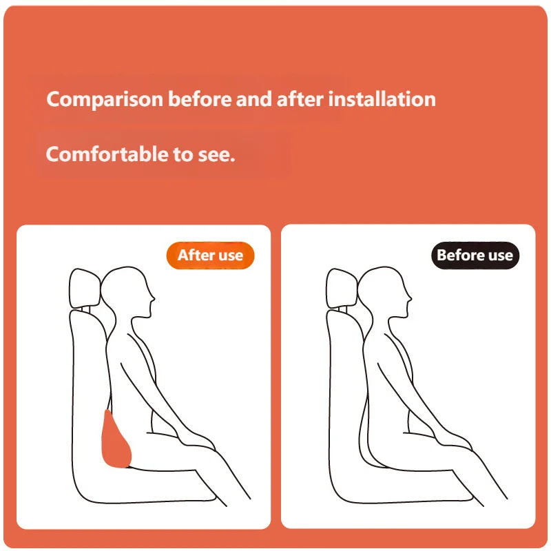 Car Memory Foam Lumbar Support Cushion