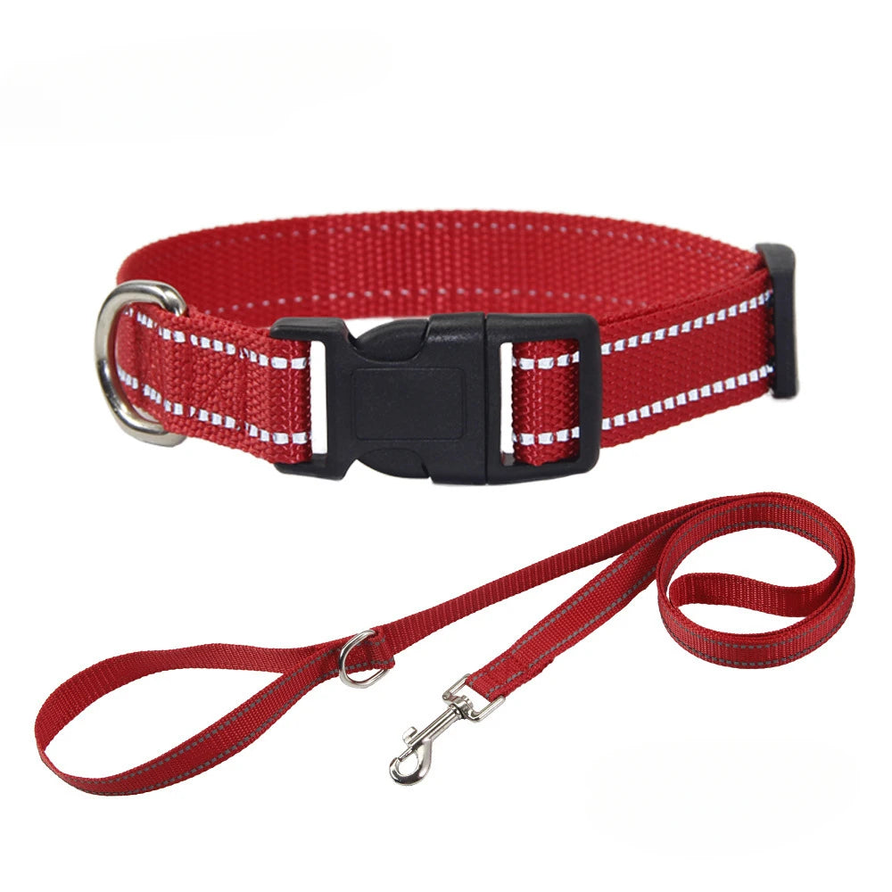 Nylon Dog Collar & Leash Set