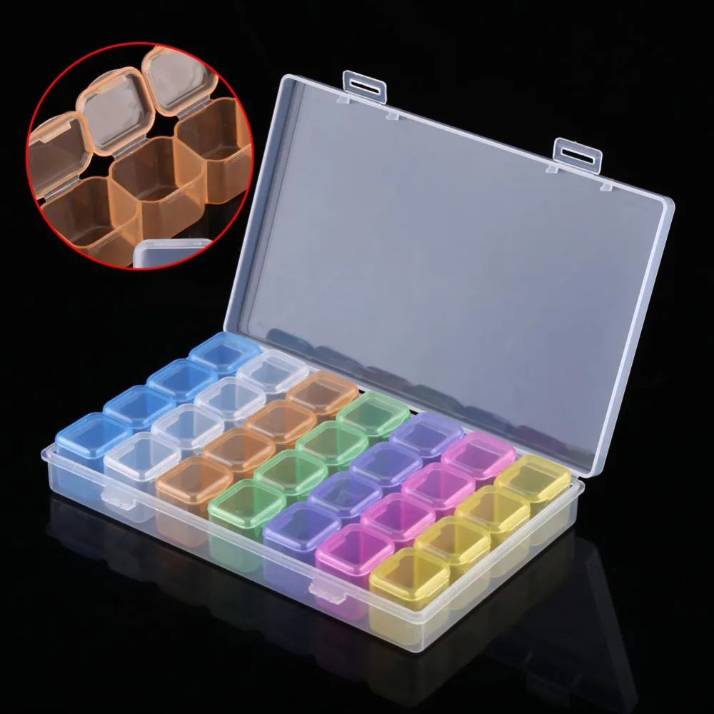Clear Compartment Storage Organizer Box