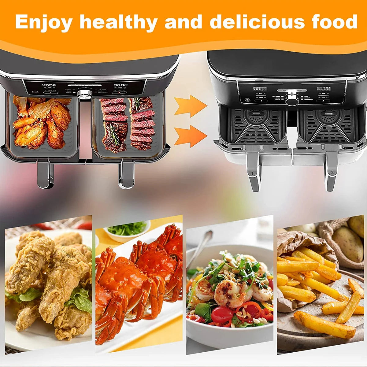 Heat-Resistant Silicone Air Fryer Pot Liner