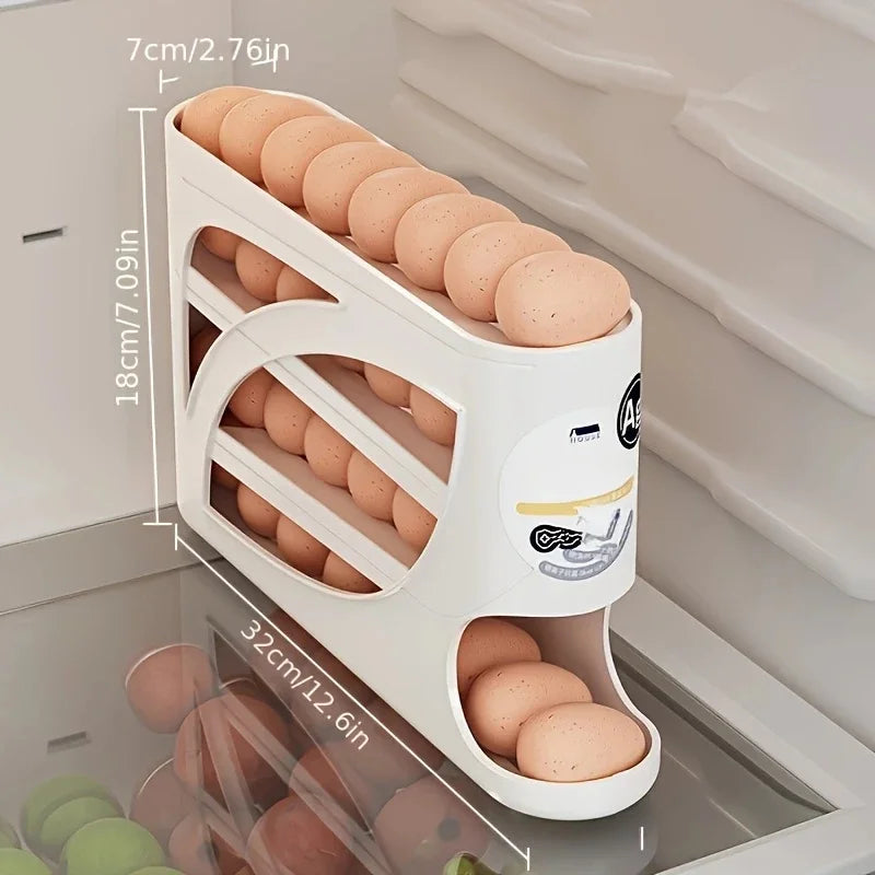 3-Tier Rolling Egg Storage Container