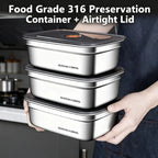 Large Capacity Stainless Steel Leak-Proof Bento Box