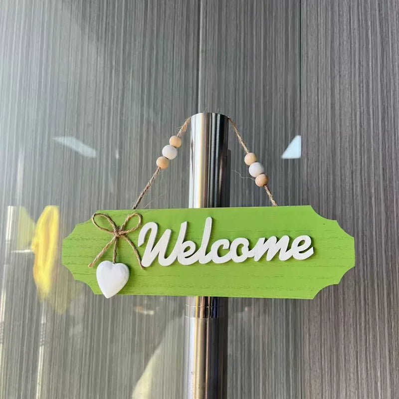 Welcome Home Wooden Bow Sign