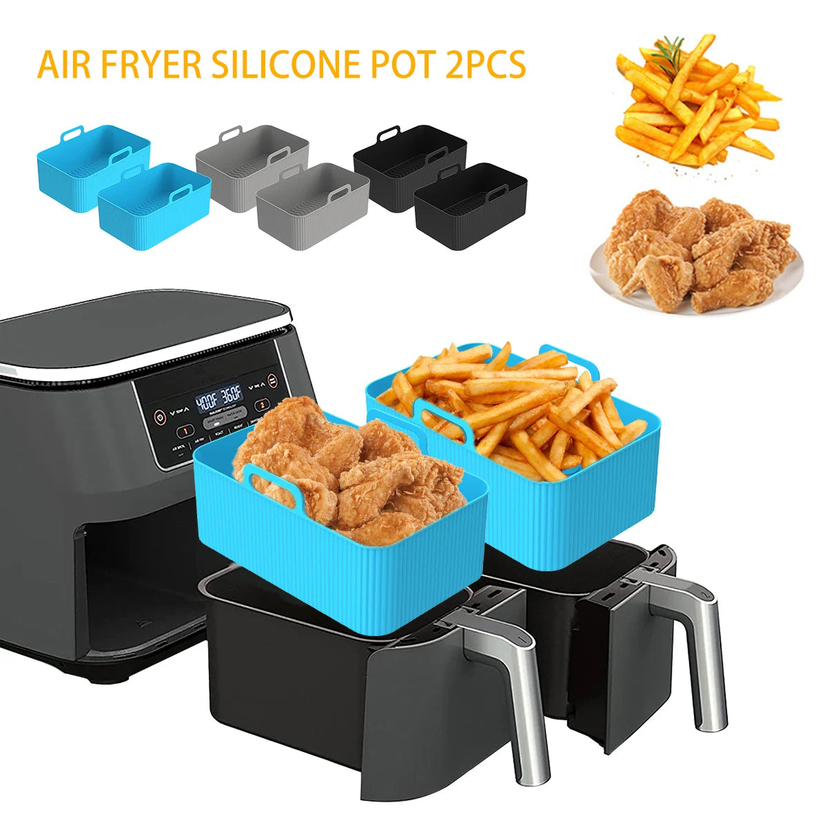 Heat-Resistant Silicone Air Fryer Pot Liner