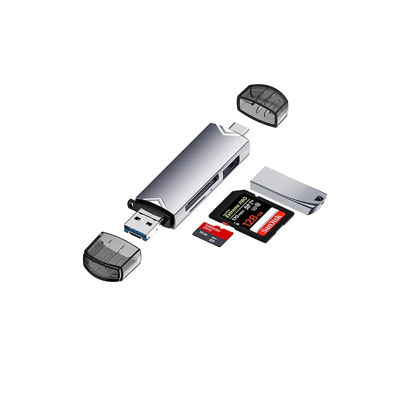 6-in-1 USB-C Card Reader