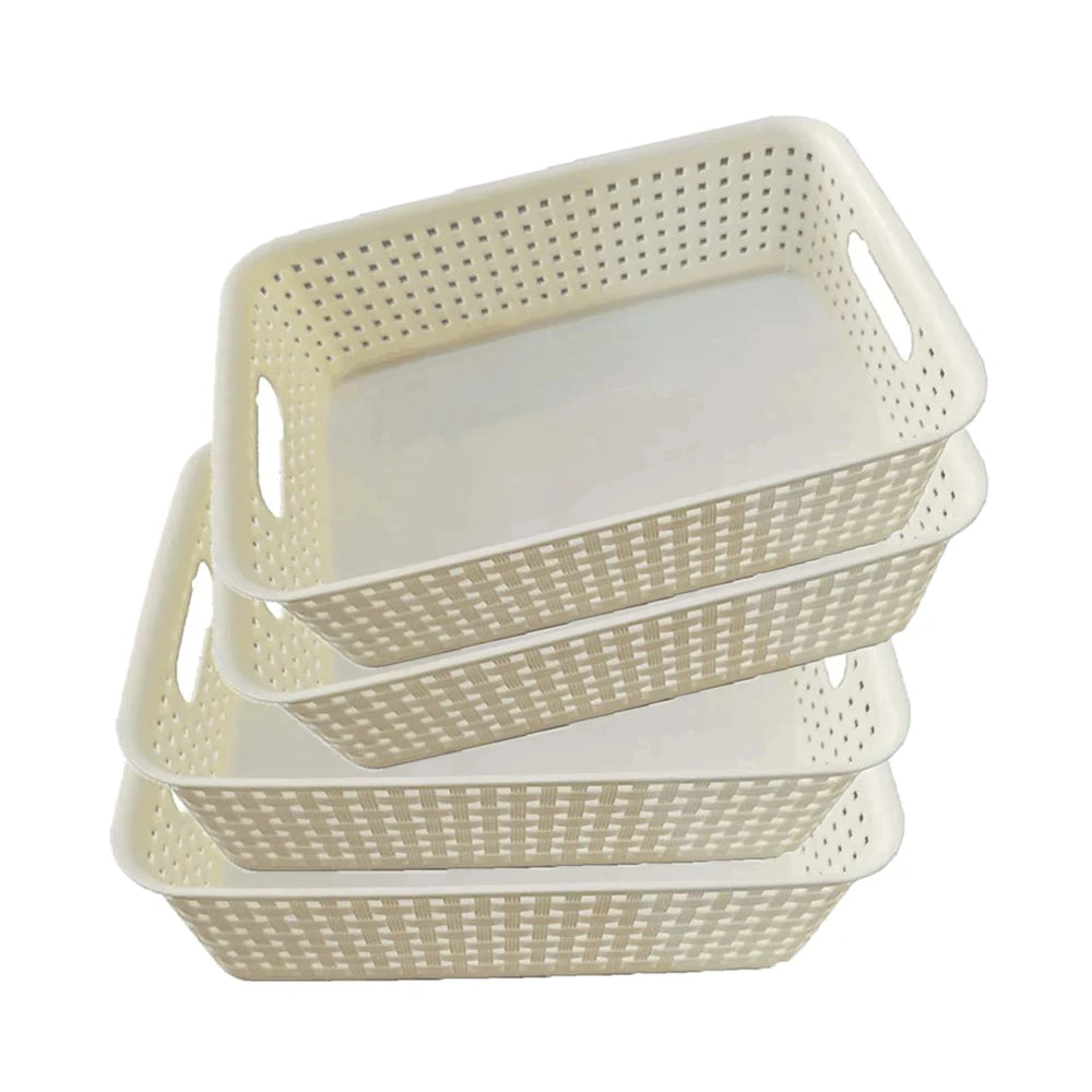 Woven Storage Organizer Baskets (Set of 4)