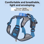 Retractable Dog Leash with Reflective Vest Harness