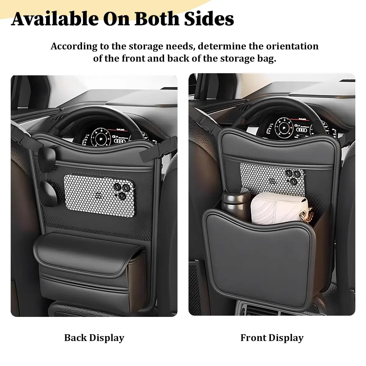 Car Seat Gap Organizer with Tissue Holder