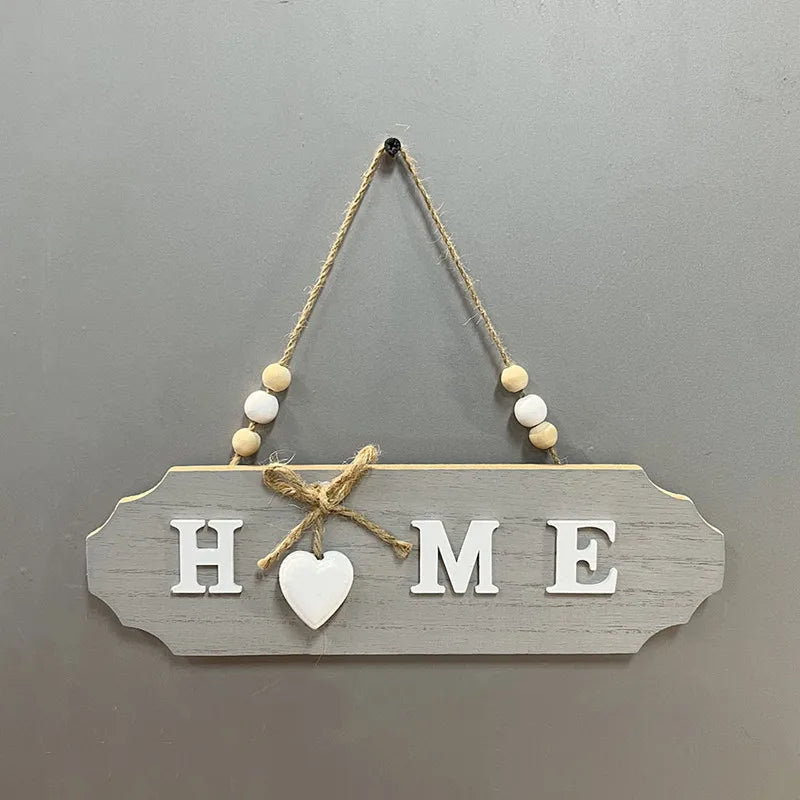 Welcome Home Wooden Bow Sign