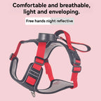 Retractable Dog Leash with Reflective Vest Harness