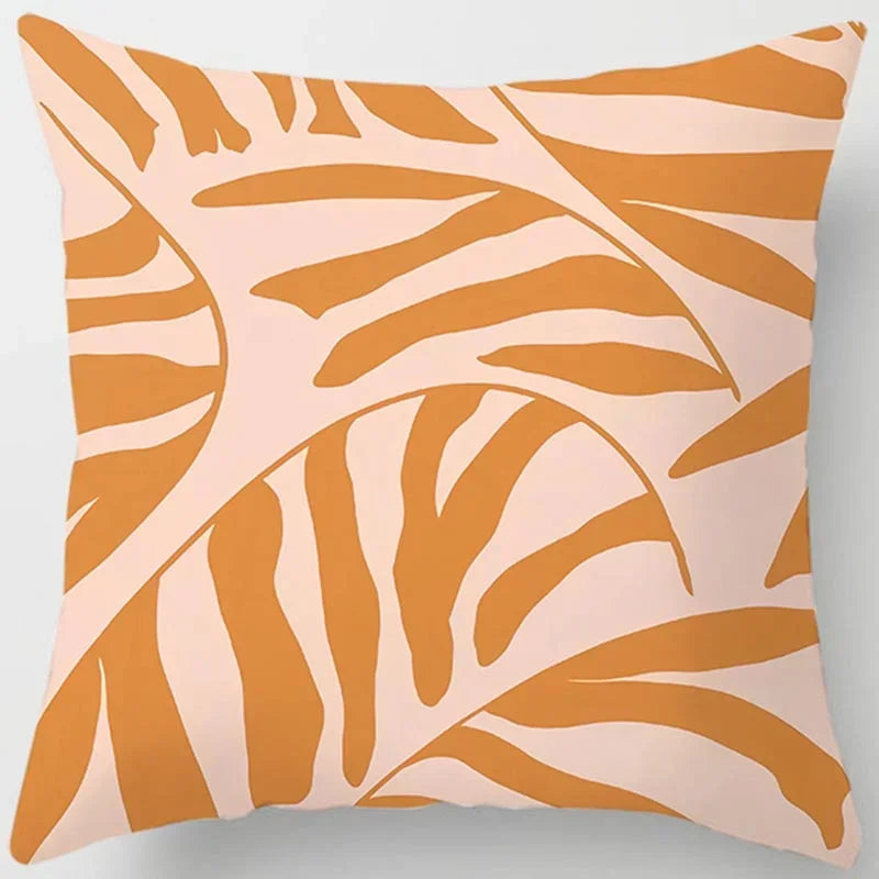Brown Geometric Cushion Cover