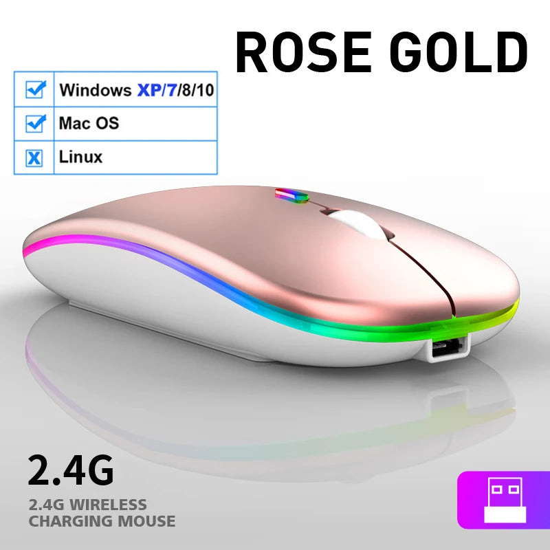 Wireless RGB LED Mouse