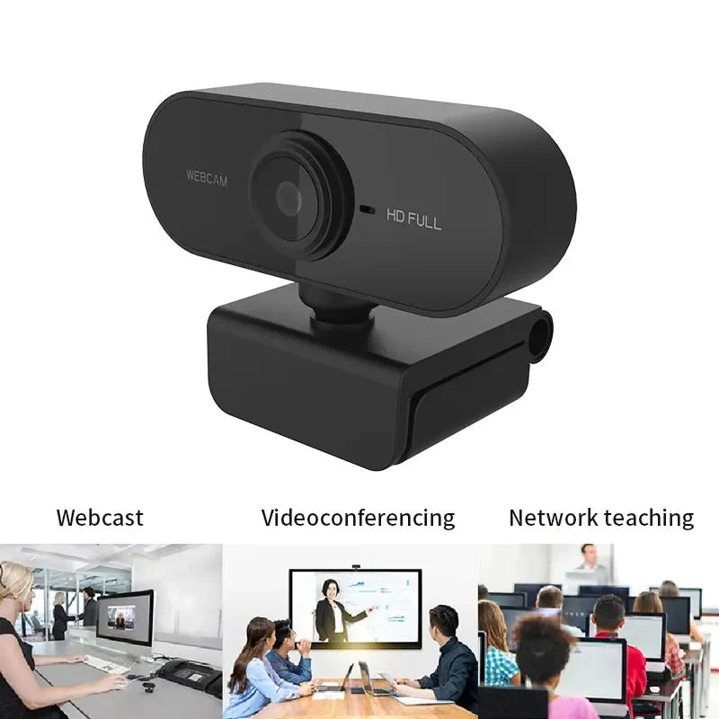 1080p USB Webcam with Built-In Microphone