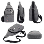 Waterproof Canvas Sling Chest Bag