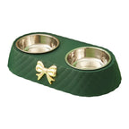Bow Tie Double Pet Bowl