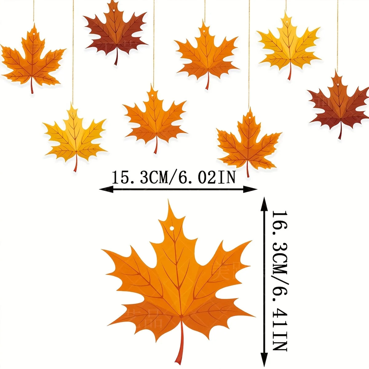 Thanksgiving Maple Leaf Window Ornament