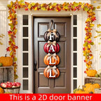 Autumn Pumpkin Welcome Door Banner