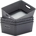 Woven Storage Organizer Baskets (Set of 4)