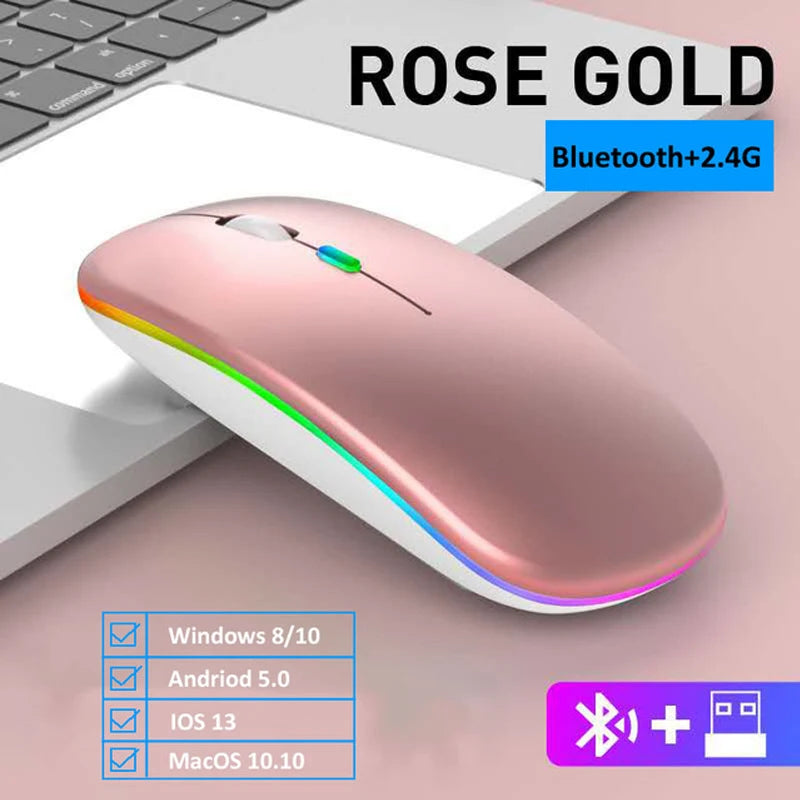 Wireless RGB LED Mouse