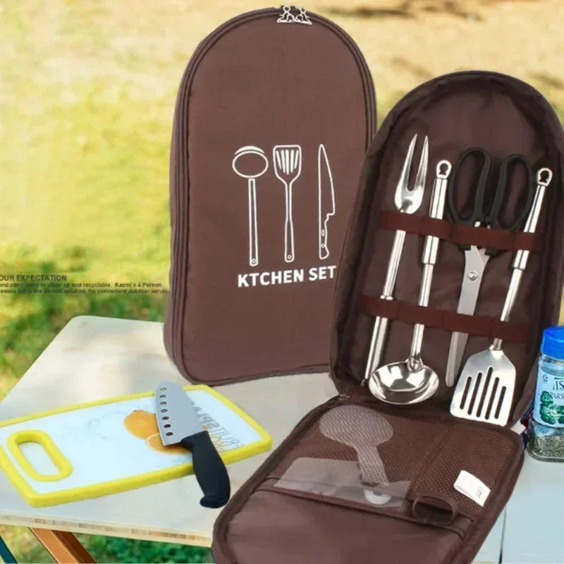 Camping Utensil Storage Bag & Ice Bucket
